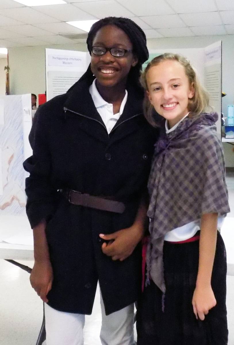 (From left) Destiny Okonkwo and Nancy Rhodes