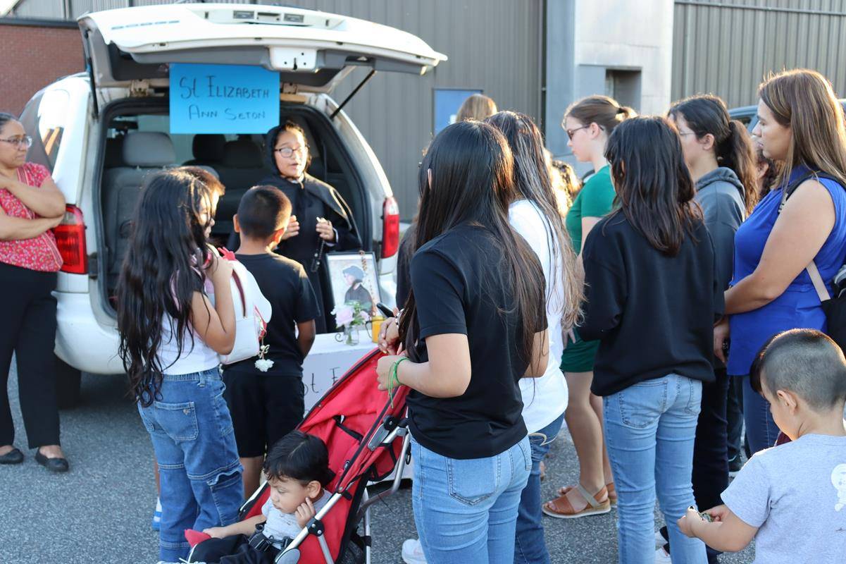 Sacred Heart School students researched a saint and brought them to life!