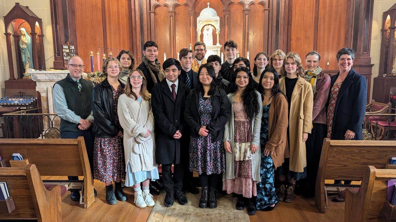 Canongate has finished the semester singing! Students sang during Mass for St. John the Baptist in Tryon, then spent some time reading poetry by John Merton and St. John of the Cross.