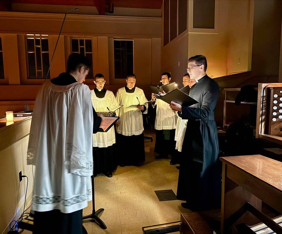 St. Mark Church in Huntersville celebrated the shortest day of the year with a beautiful Advent tradition, the Rorate Mass. Held before dawn, the Mass is celebrated only by candlelight.