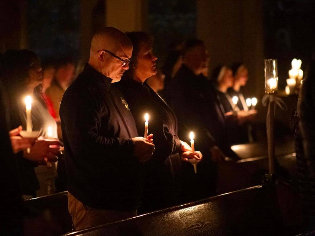 St. Mark Church in Huntersville celebrated the shortest day of the year with a beautiful Advent tradition, the Rorate Mass. Held before dawn, the Mass is celebrated only by candlelight.