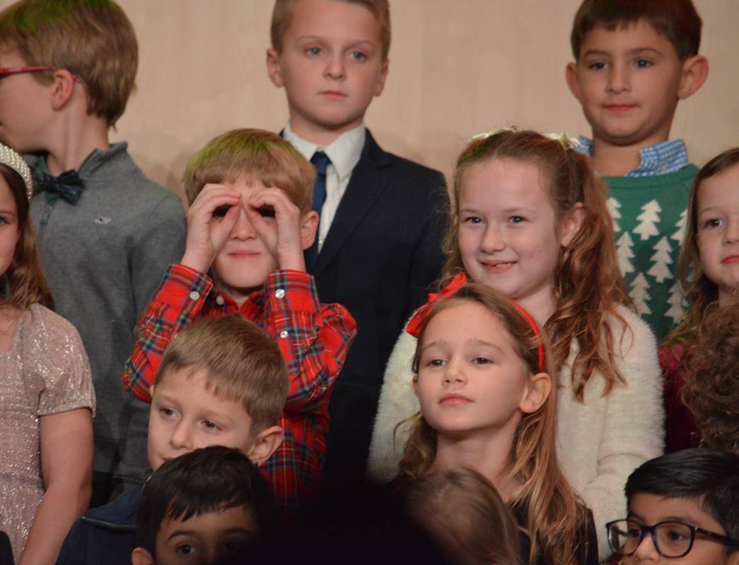 This year’s theme, “Joy to the World,” featured Christmas classics by each grade from “Silent Night” and “Away in a Manger” to “O Come, All Ye Faithful” and “Hark, the Herald Angels Sing.”