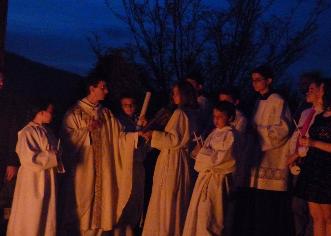 BOONE — Easter Vigil at St. Elizabeth. (By Amber Mellon)