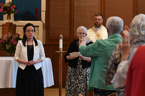 072123 Sister Phuong receives blessing